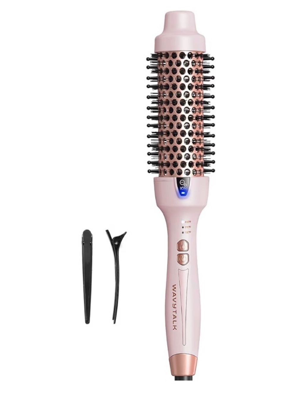 Wavytalk Thermal Brush Blowout Express 1.5" Ionic Heat Round Brush Pink